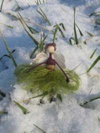 green purple snow grass 2