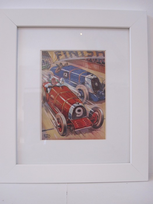 racing car print