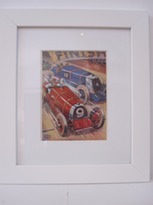 racing car print